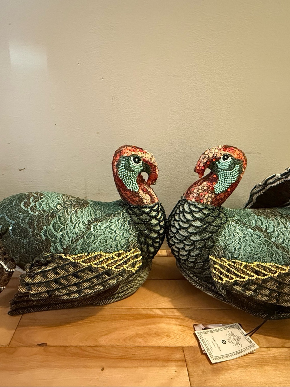 John Derian Turkey Pillows - TWO